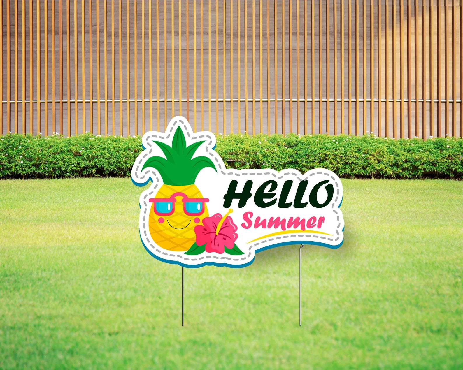 Hello Summer Yard Sign