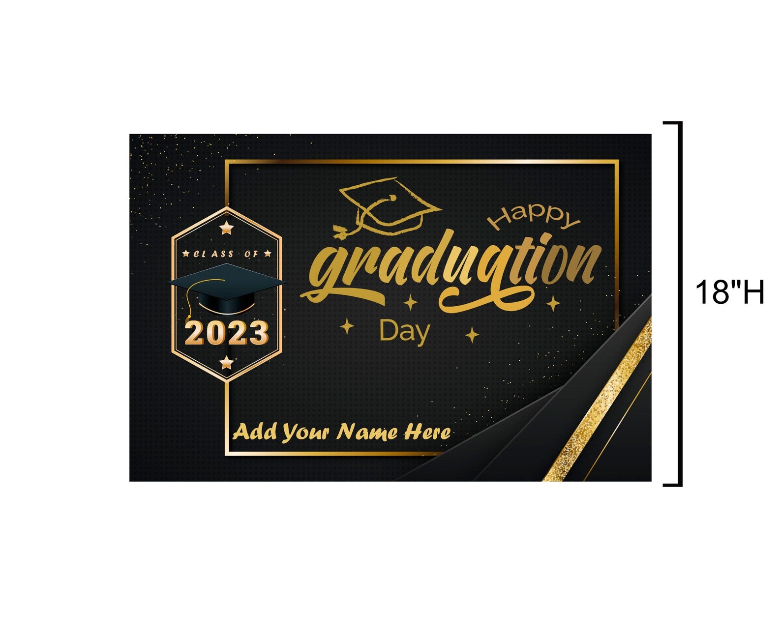 Custom Name Graduation Yard Sign