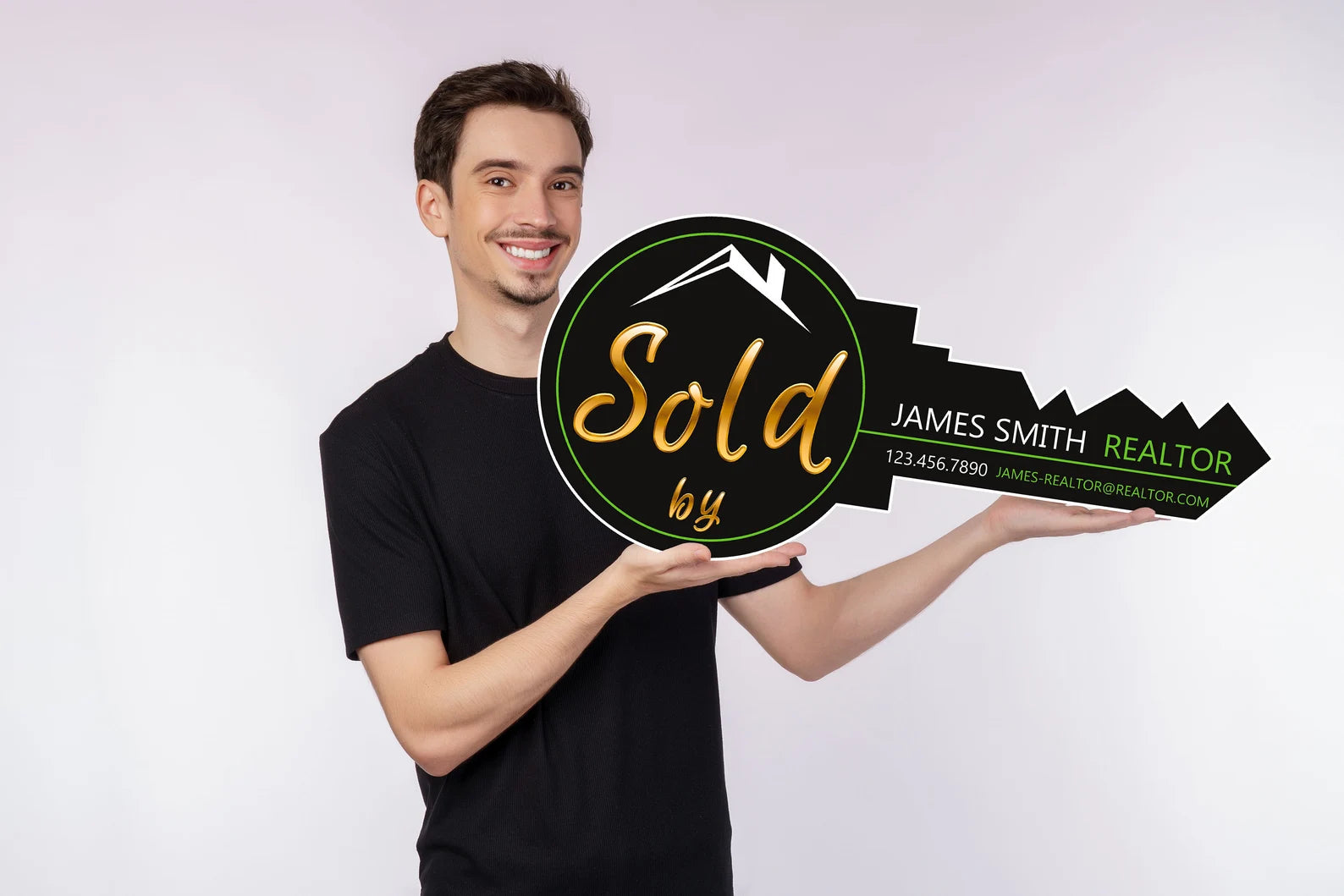 Key Home Sign Customizable Real Estate House Key Sign