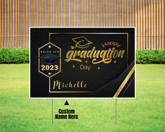 Custom Name Graduation Yard Sign