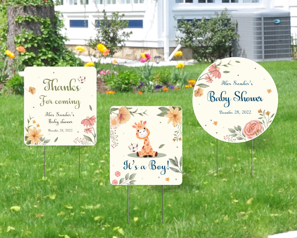 Customizable Baby Shower Outdoor Decoration - It is a Boy