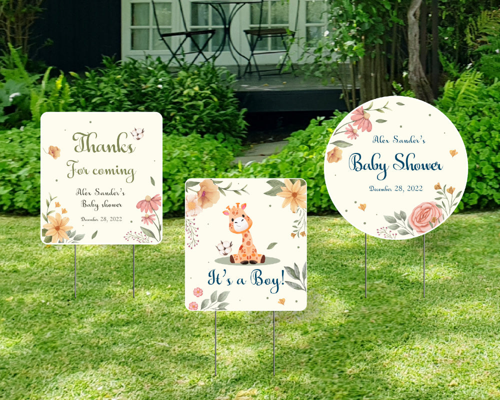 Customizable Baby Shower Outdoor Decoration - It is a Boy