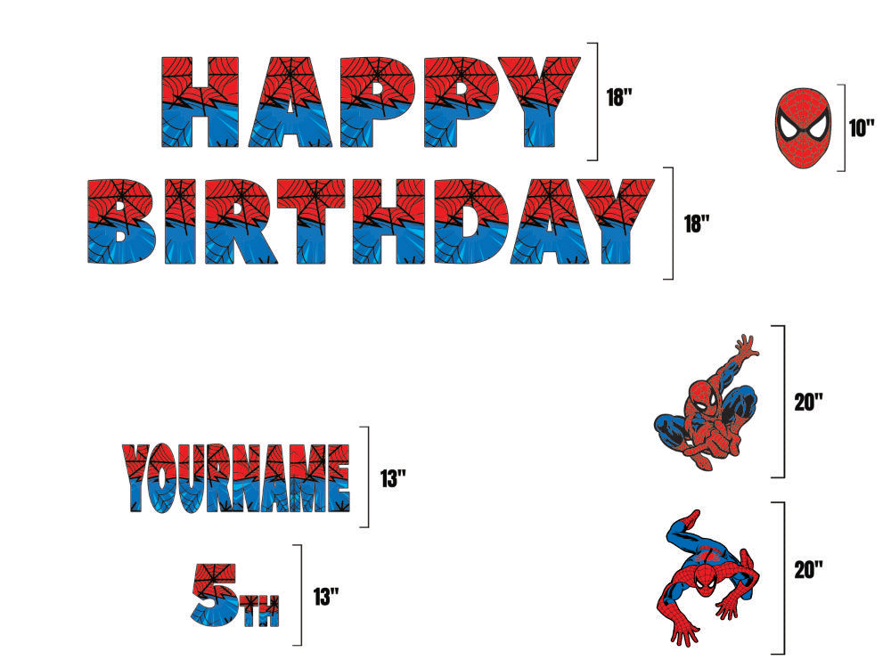 Spiderman Theme Birthday Decorations