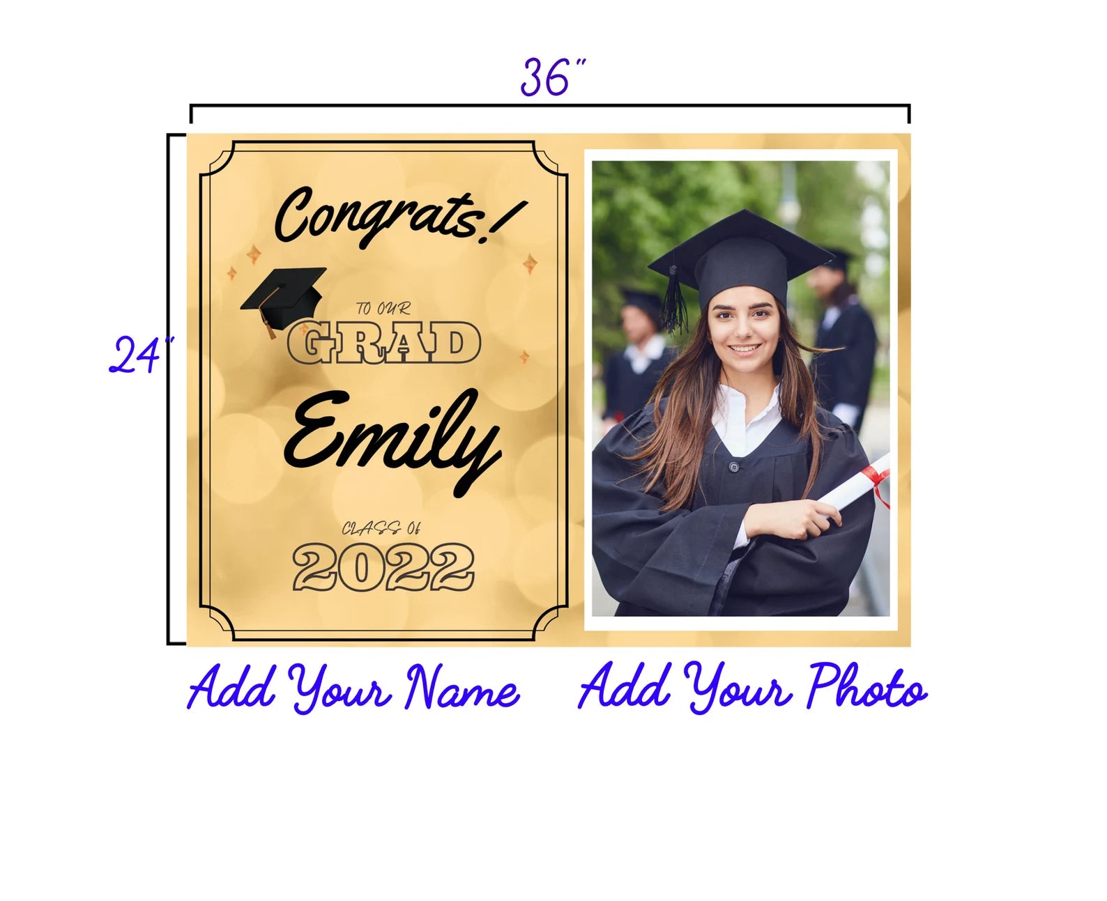 Custom Graduation Yard Sign & Lawn Decoration