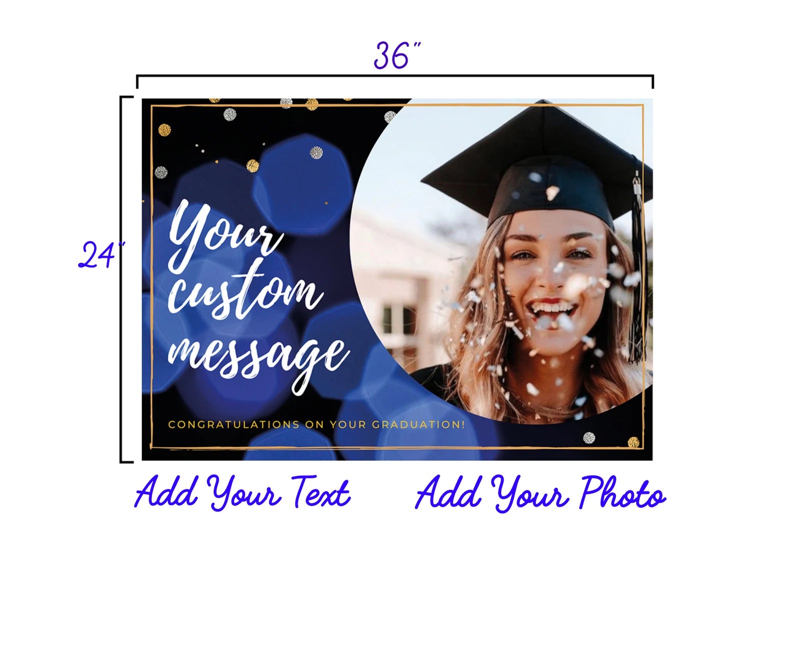 Custom Graduation Yard Sign & Lawn Decoration