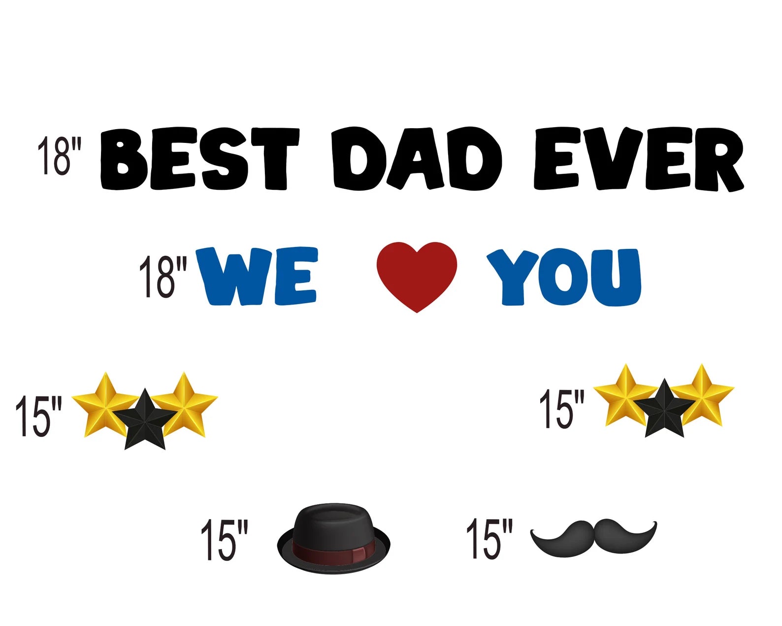 Custom Father's Day Yard Sign with Stakes