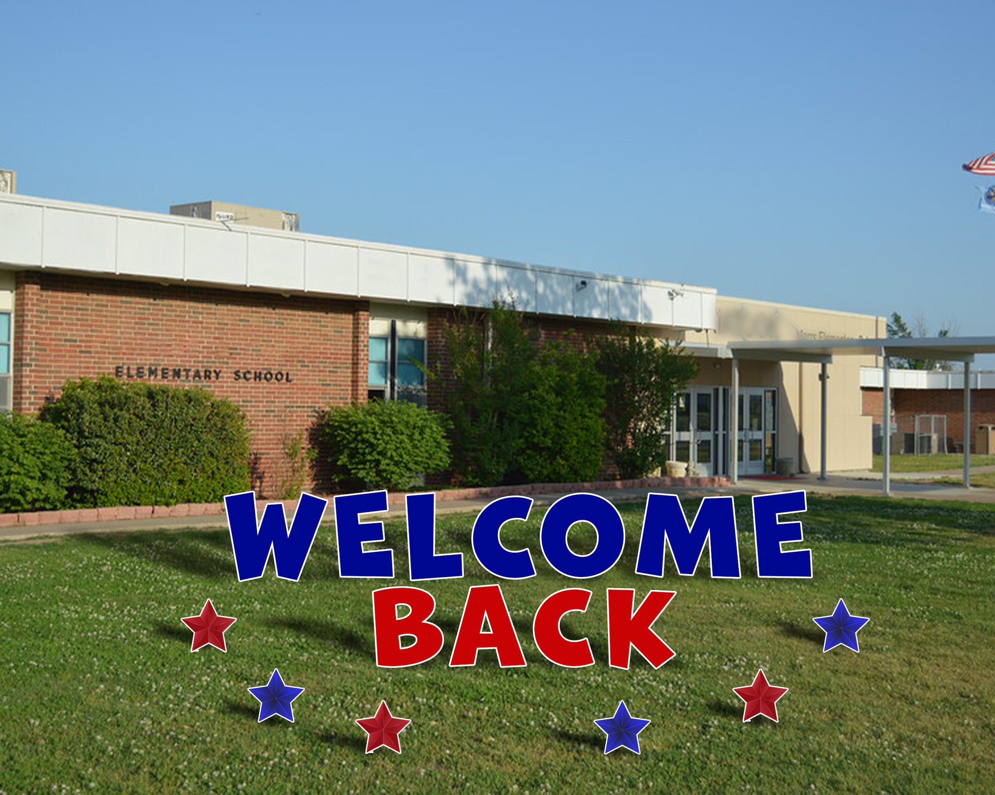 Welcome Back Blue Red