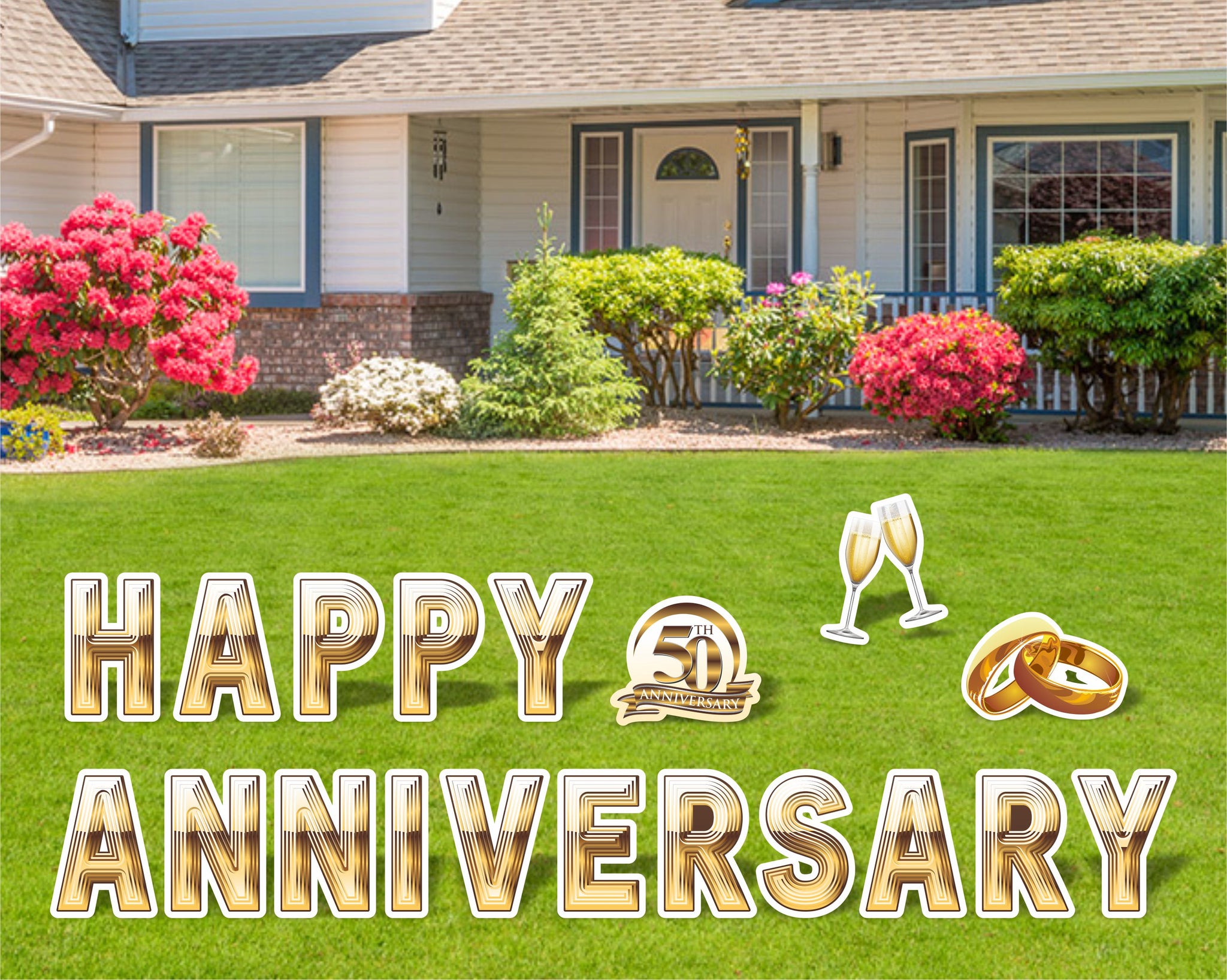 Happy Anniversary Yard Sign