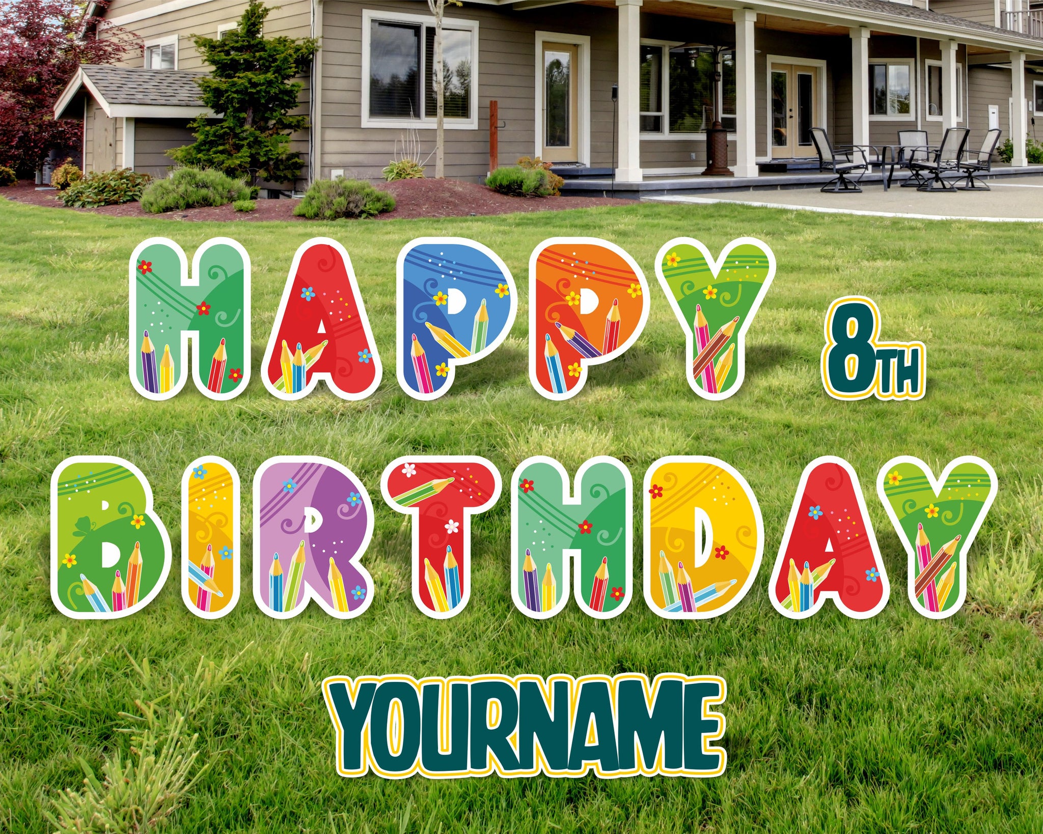 Student Happy Birthday Yard Sign