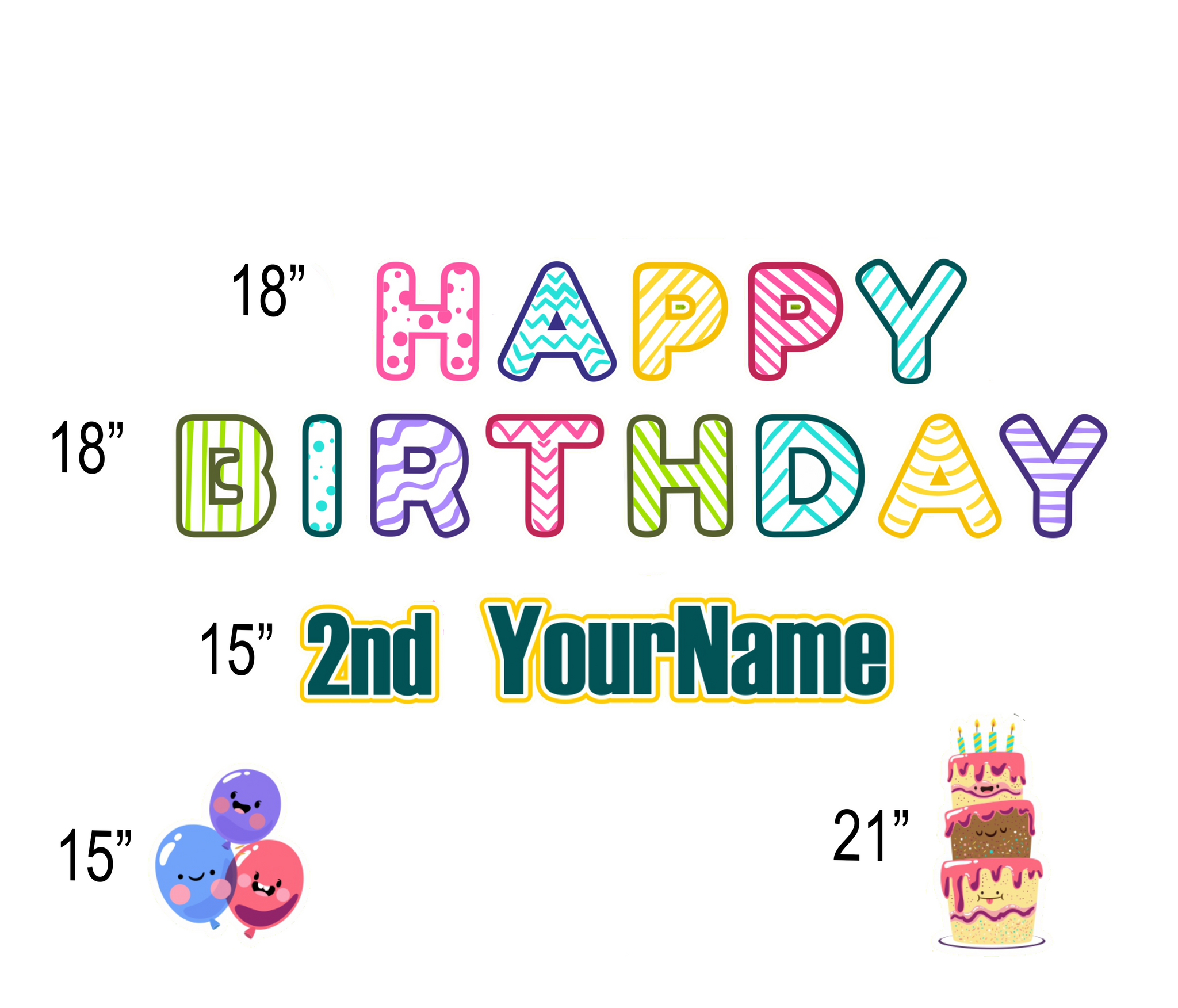 Happy Birthday Baby Yard Sign