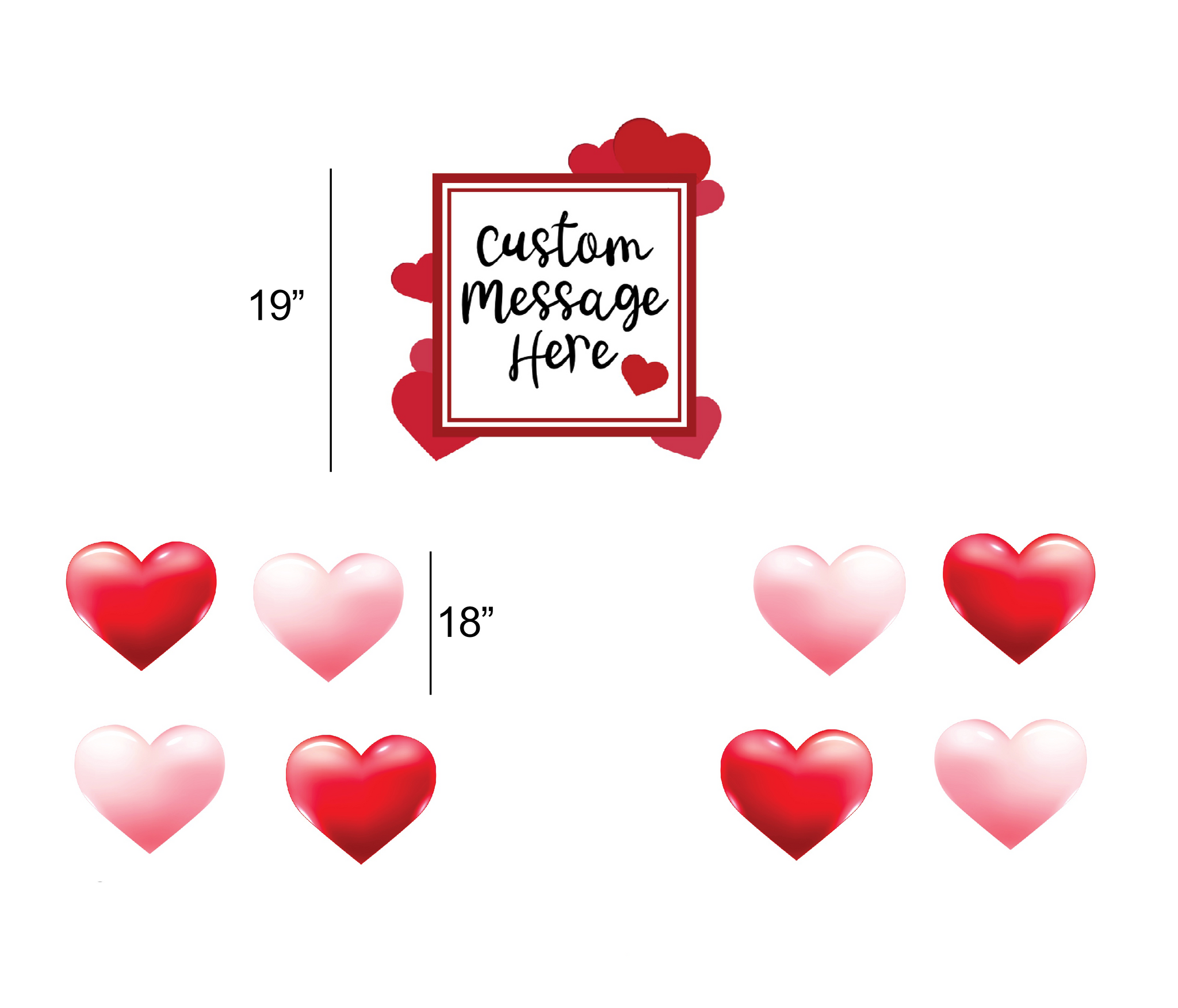 Personalised Heart Yard Sign