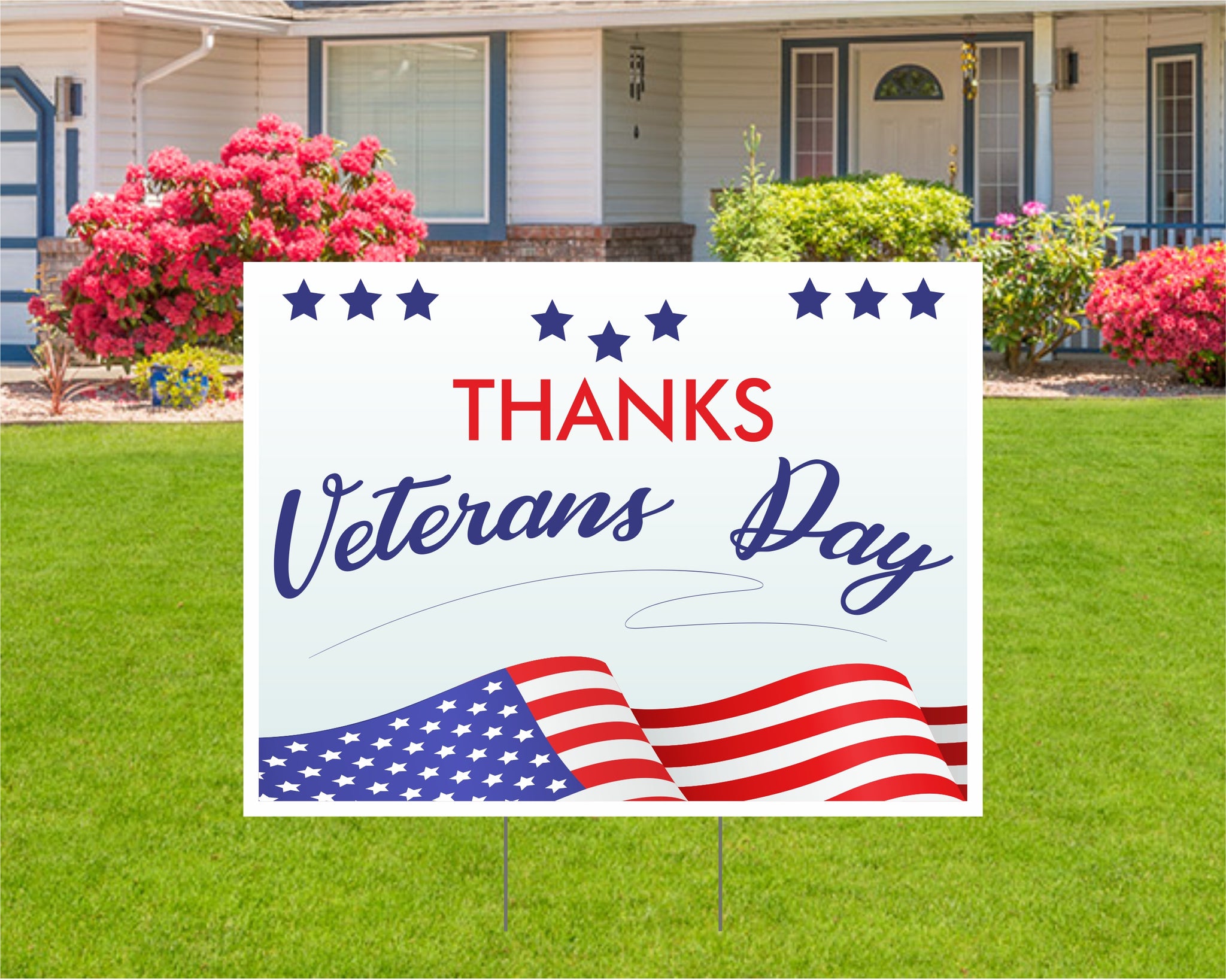 Veterans Day Yard Signs, Veterans Day"Support are Vets"