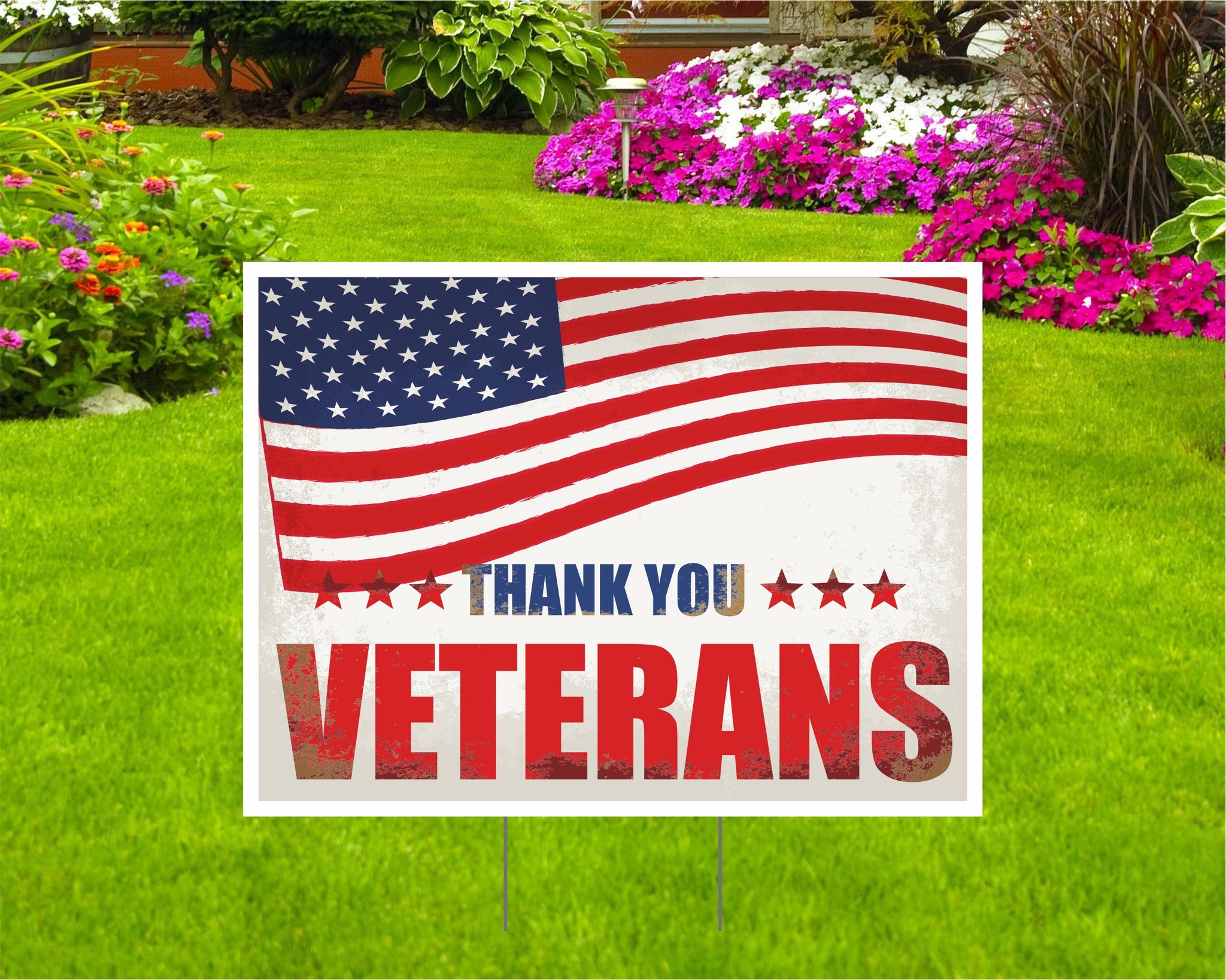Veterans Day Yard Signs, Veterans Day"Support are Vets"