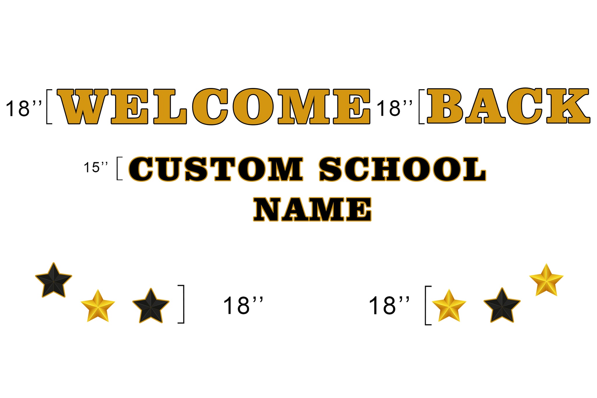 Welcome Back Custom School Name