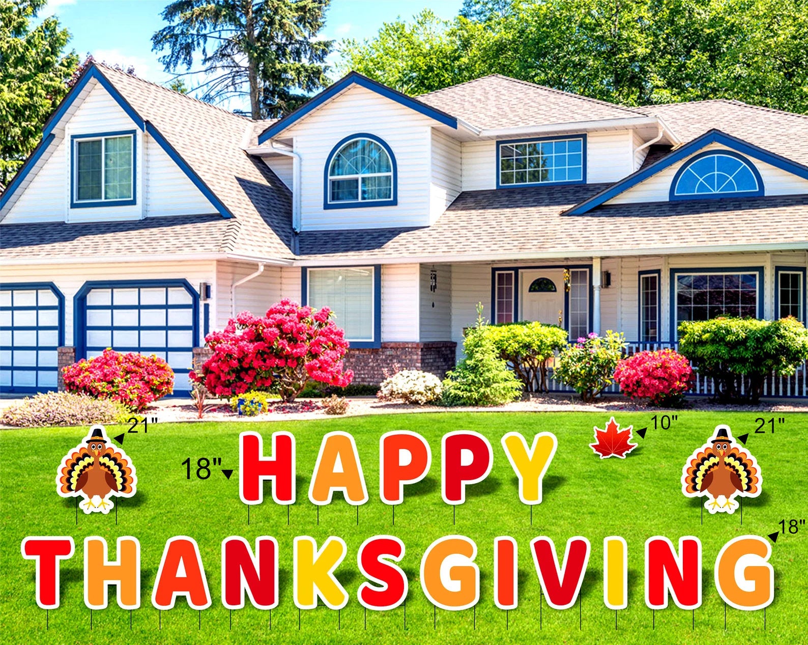Happy Thanksgiving Yard Sign