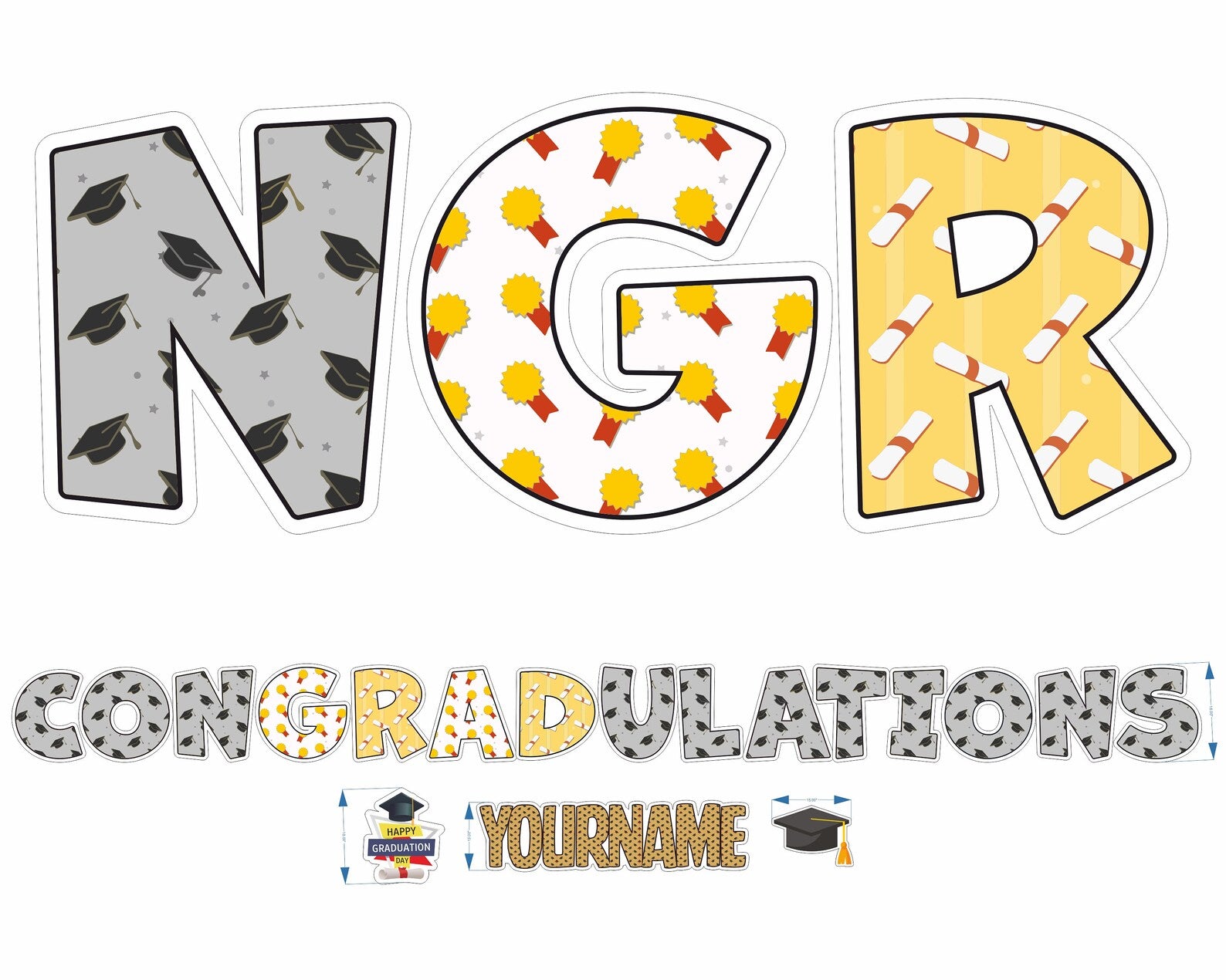 Customizable Graduation Yard Sign