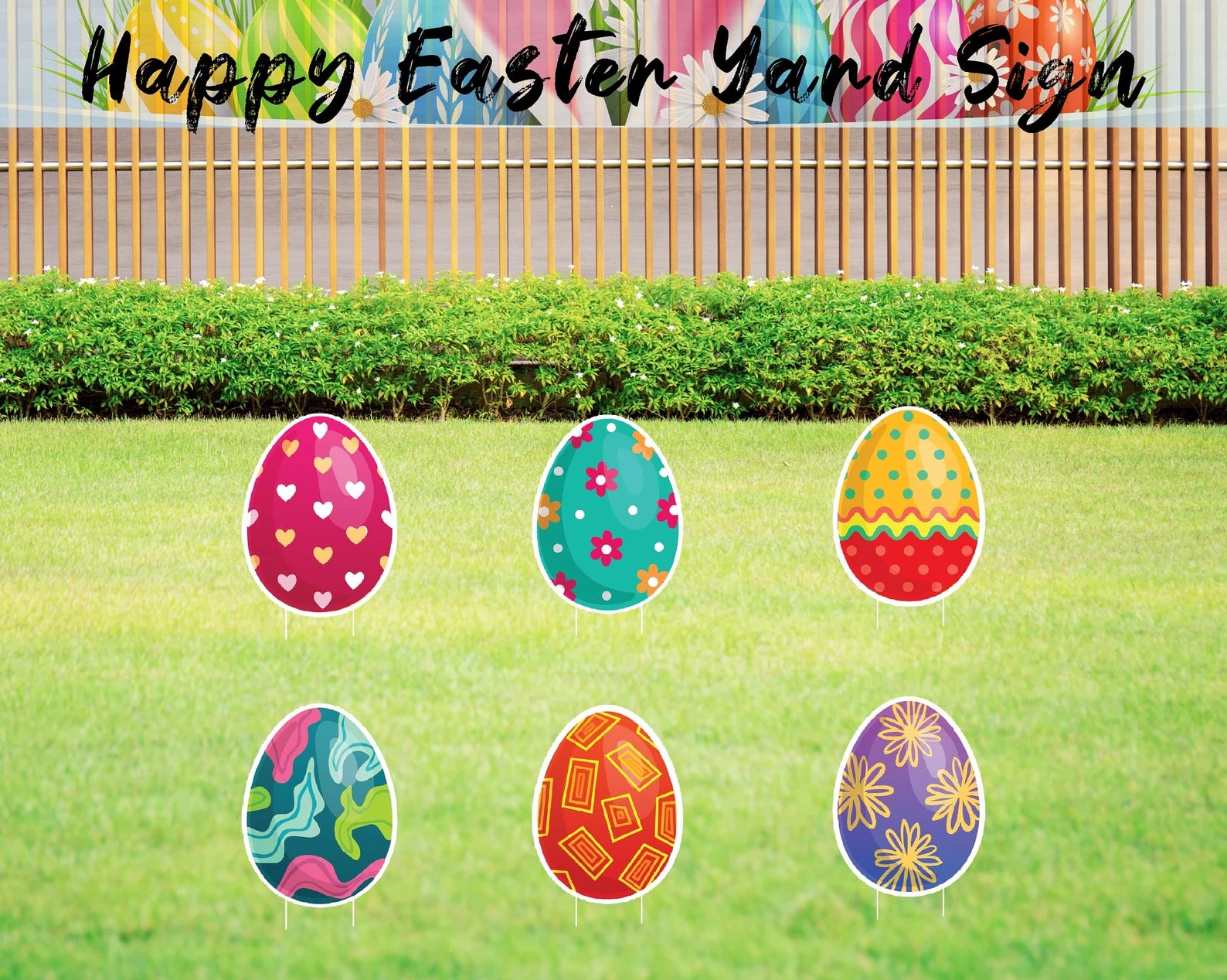 Easter Egg Yard Sign