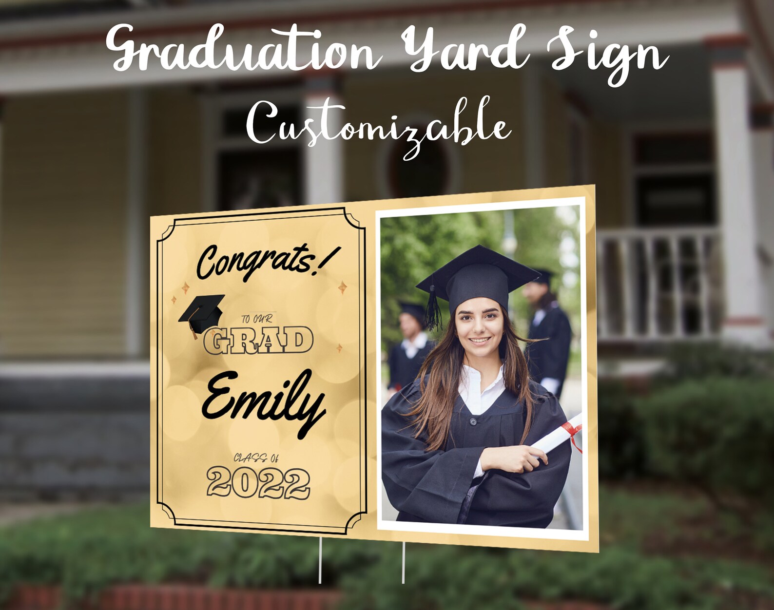 Custom Graduation Yard Sign & Lawn Decoration