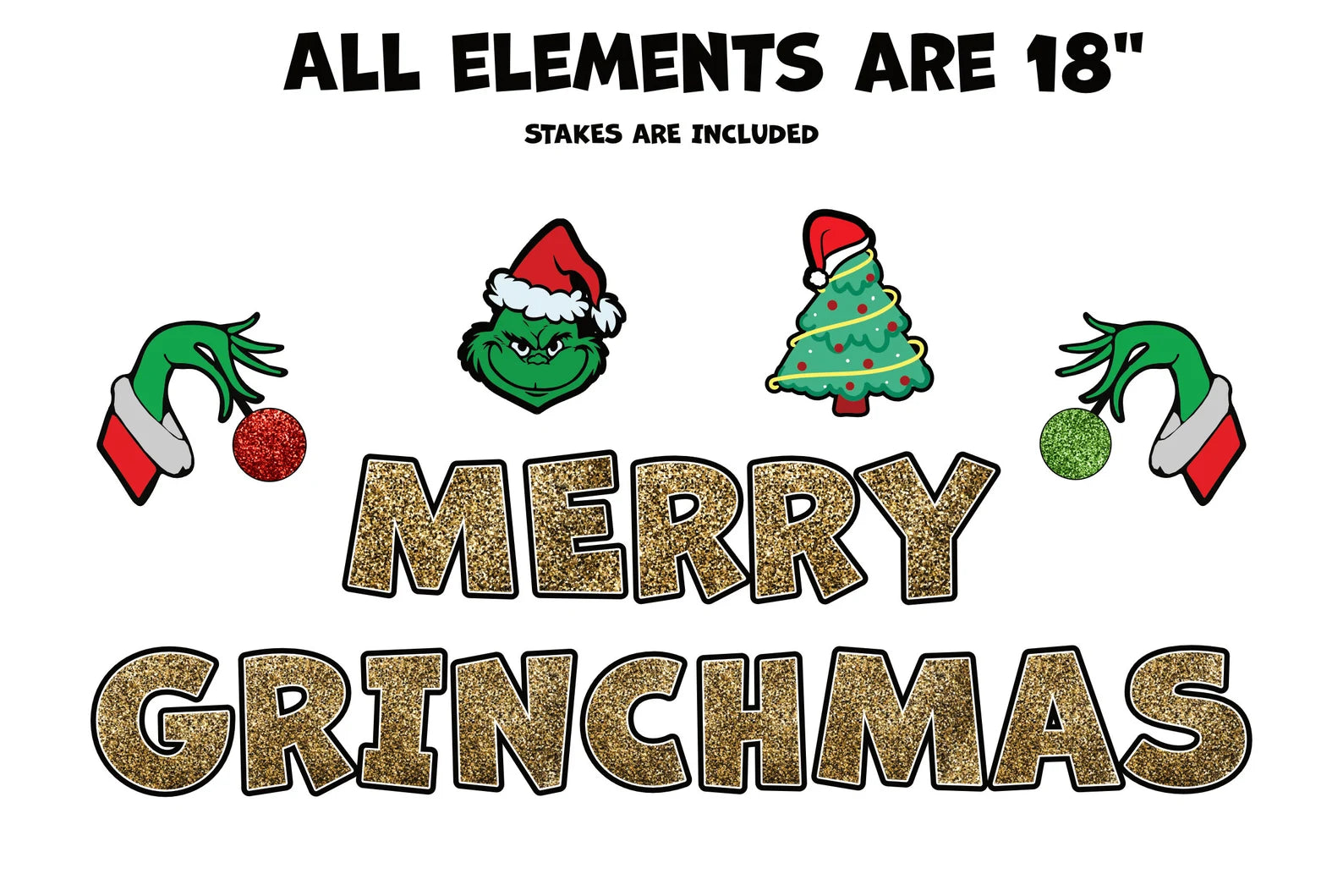 Merry Grinchmas Yard Signs