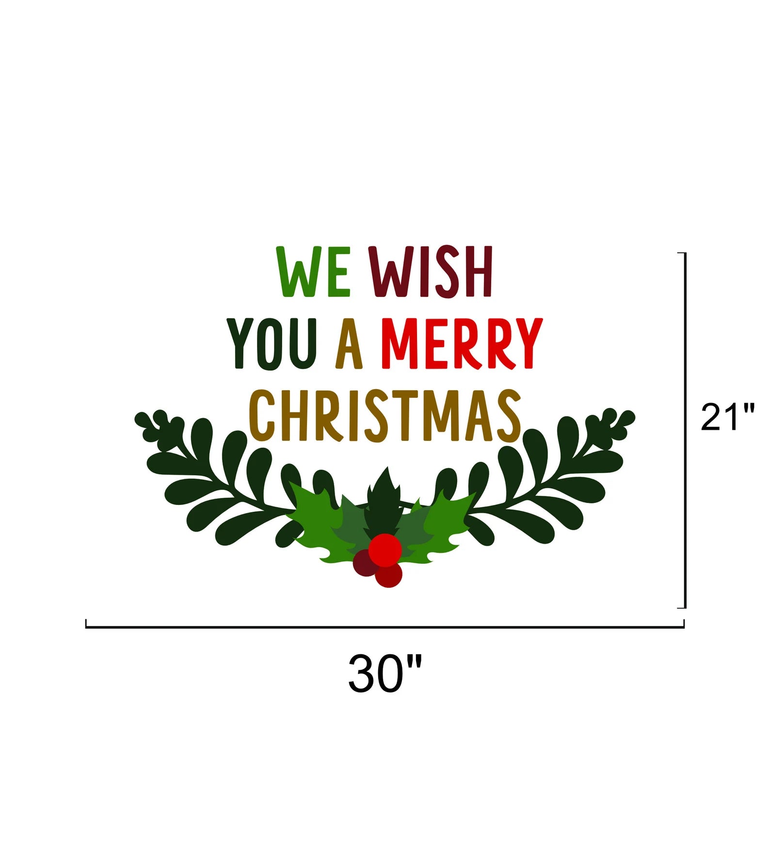 We Wish You A Merry Christmas Lawn Sign