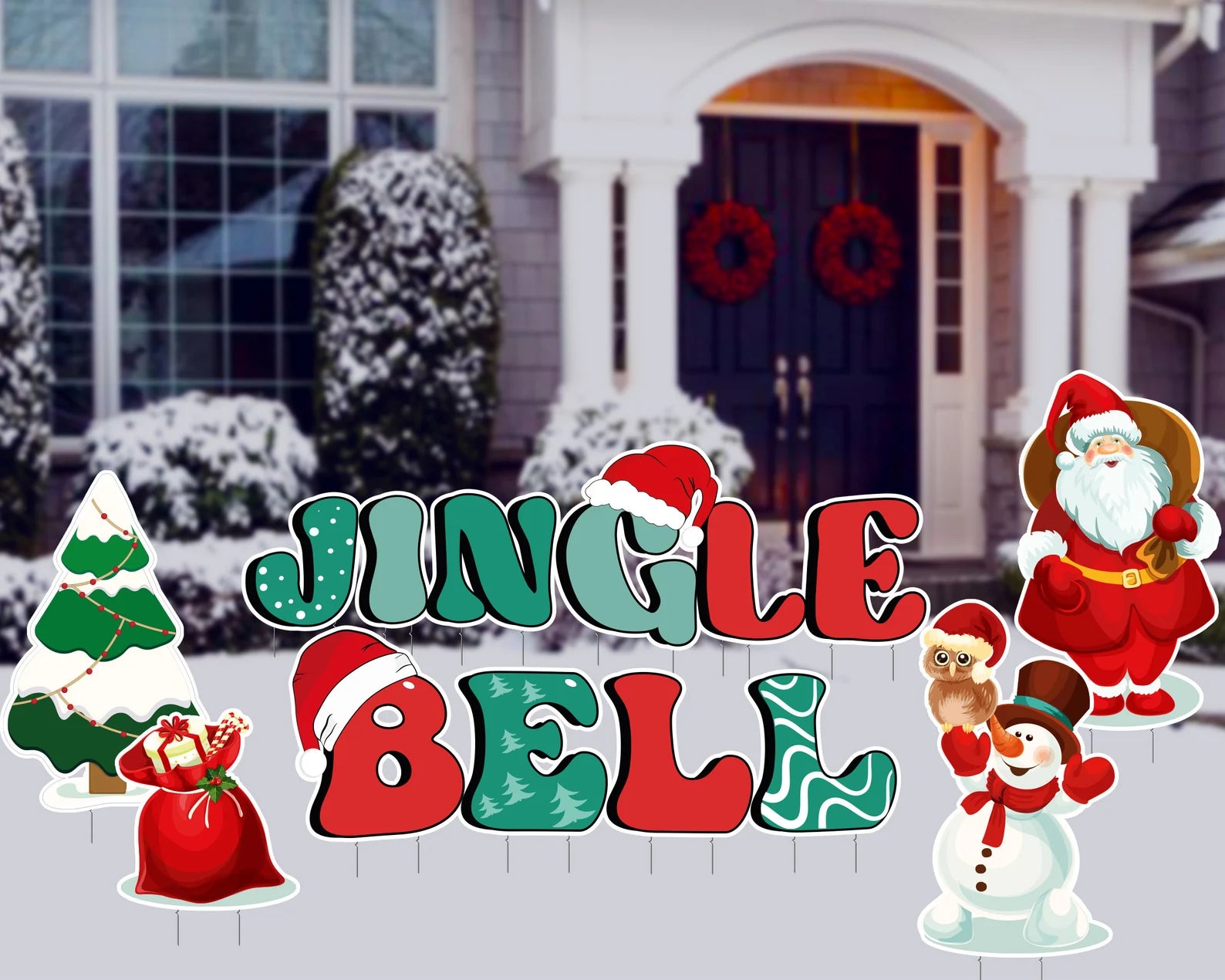 Christmas Jingle Bell Yard Decor