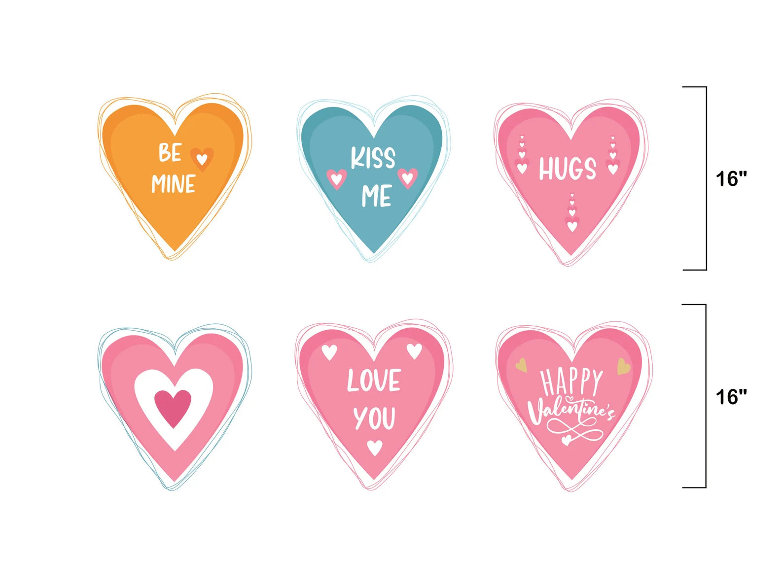 Valentines Day Yard Sign / With Lovely Messages