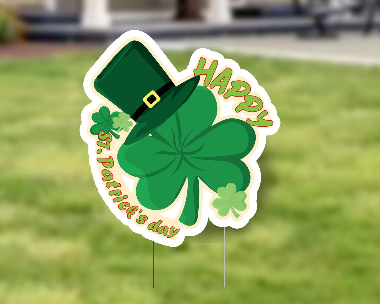 Happy St Patricks Day Yard Sign