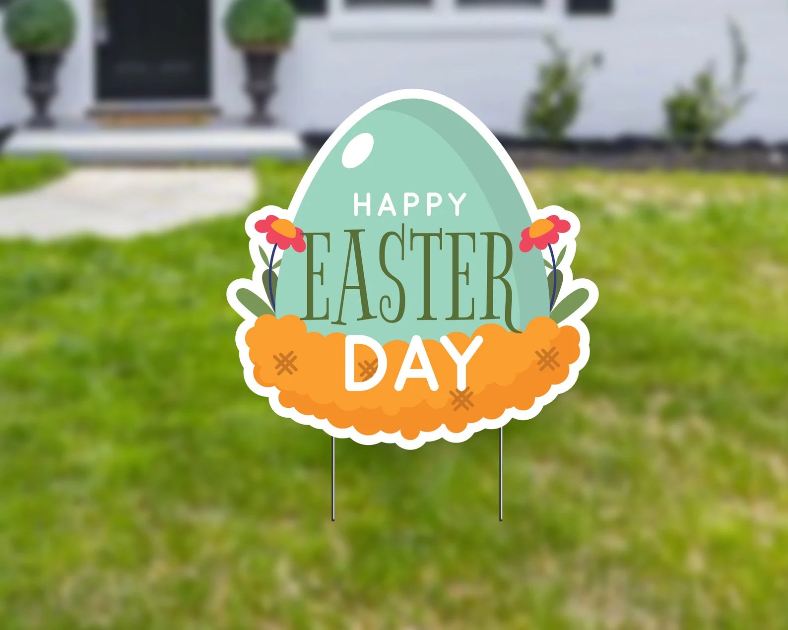 Happy Easter Day Yard Sign
