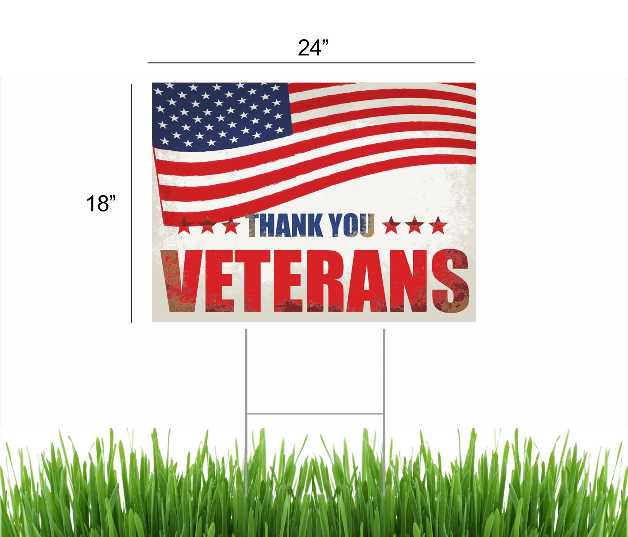 Veterans Day Yard Signs, Veterans Day"Support are Vets"