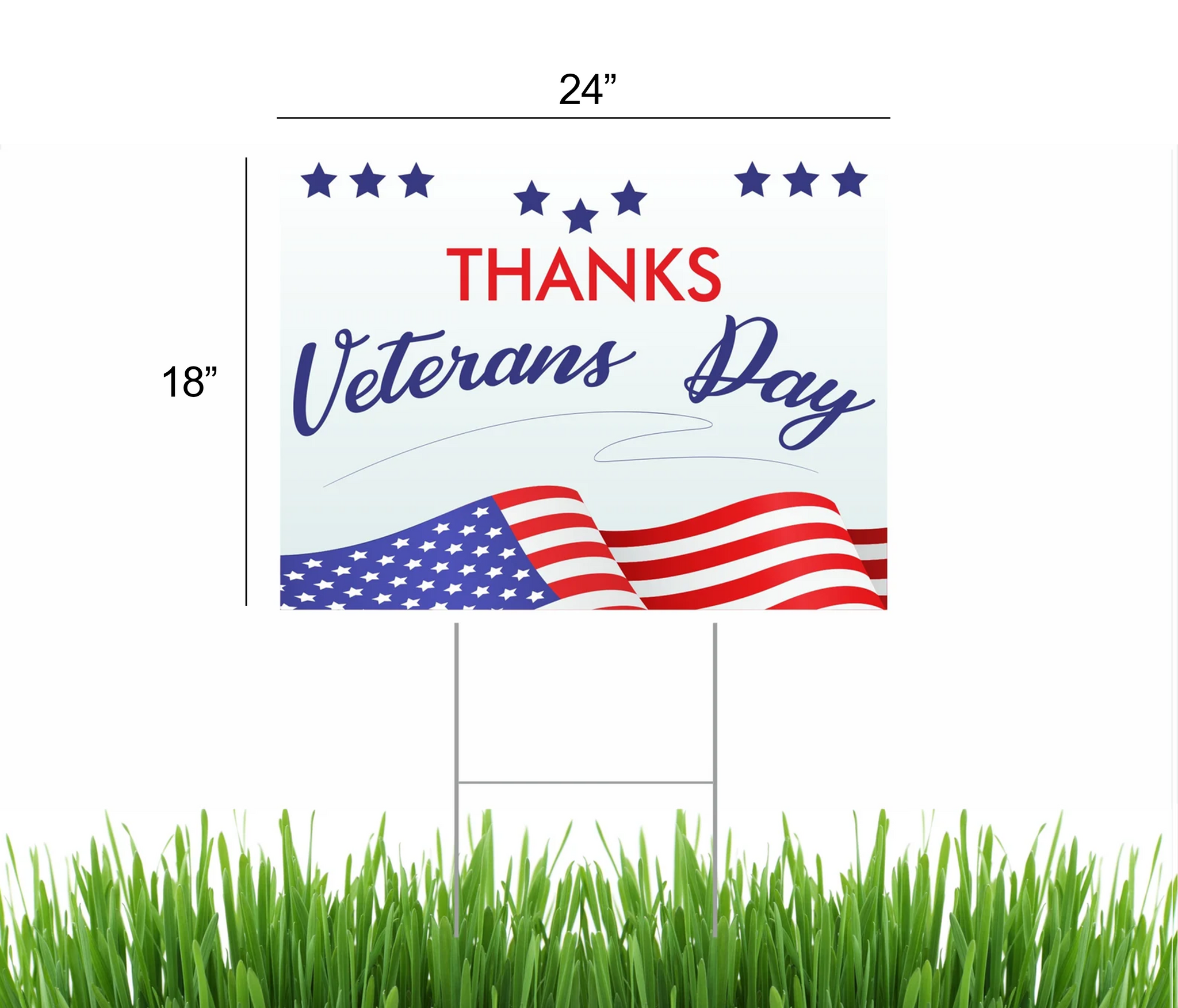 Veterans Day Yard Signs, Veterans Day"Support are Vets"