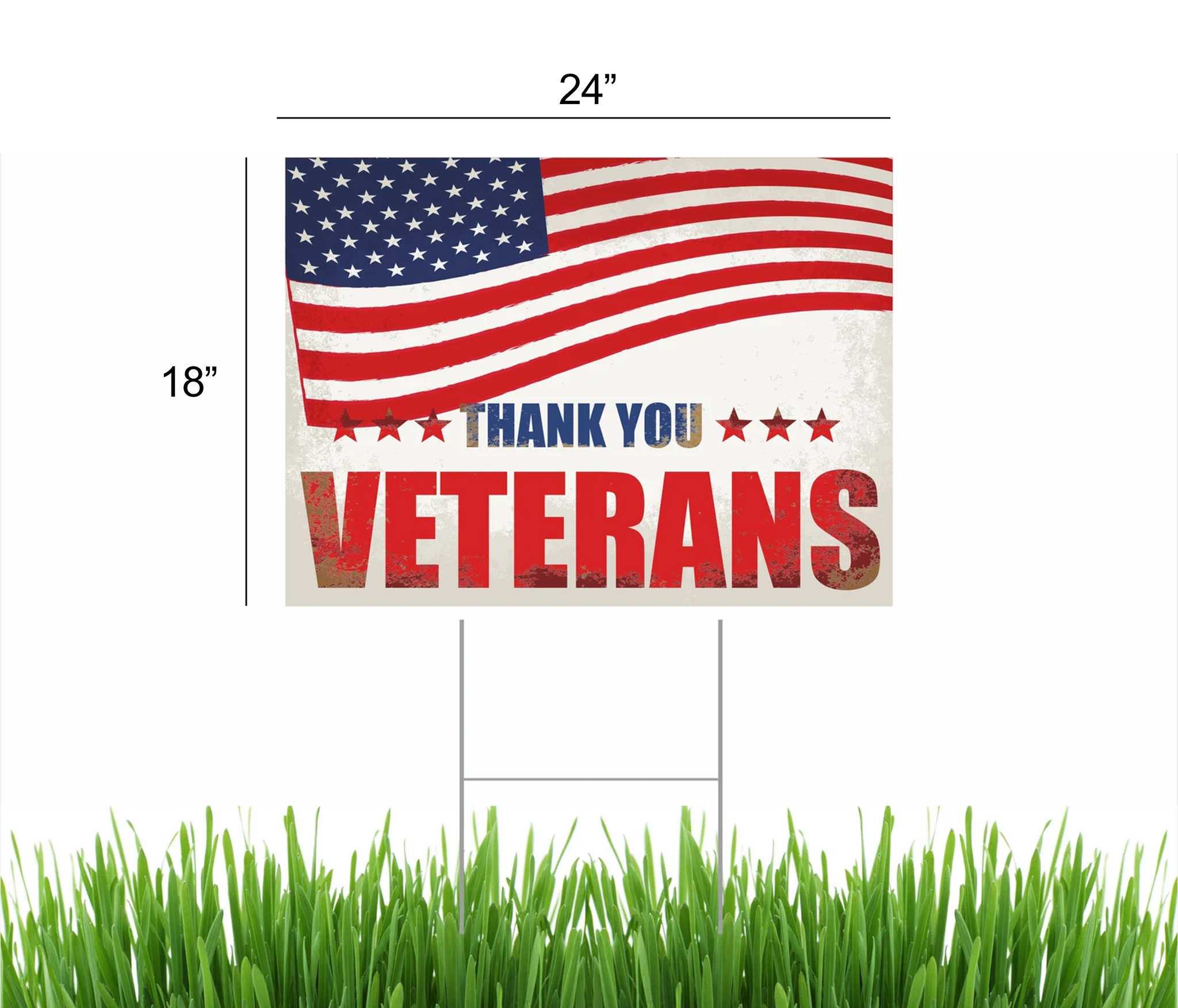 Veterans Day Yard Signs, Veterans Day"Support are Vets"