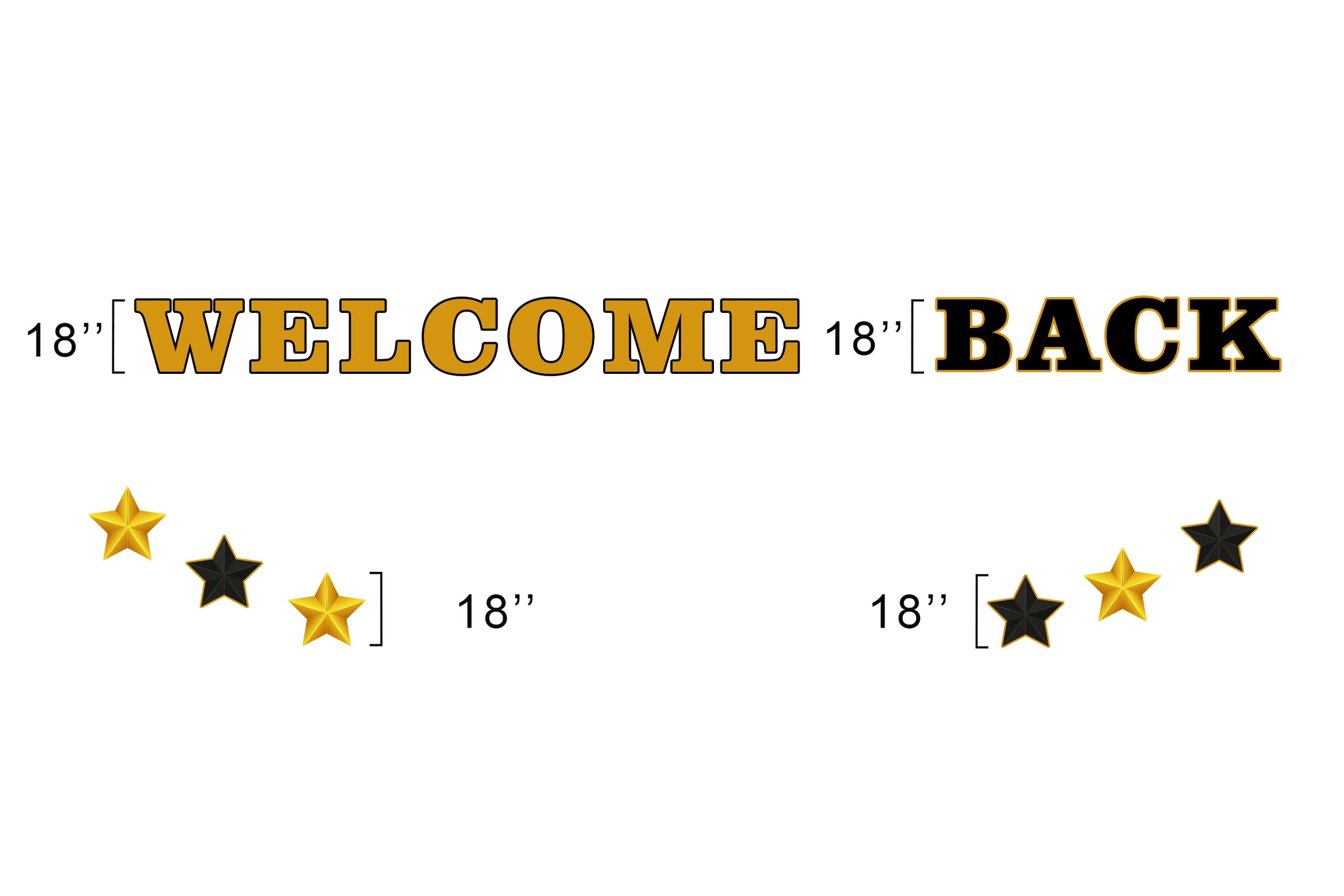 Welcome Back Yard Sign