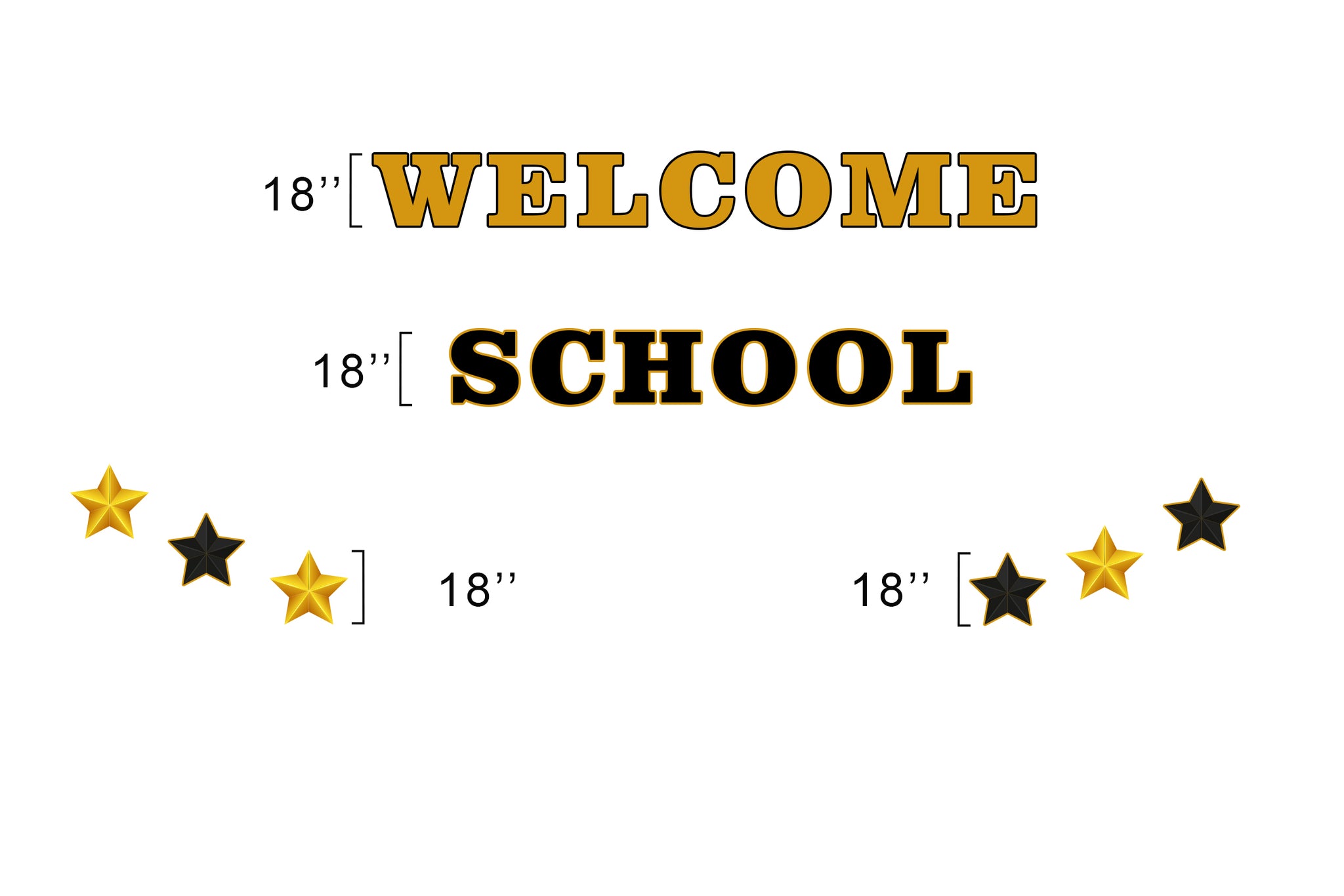 Welcome School Yard Sign