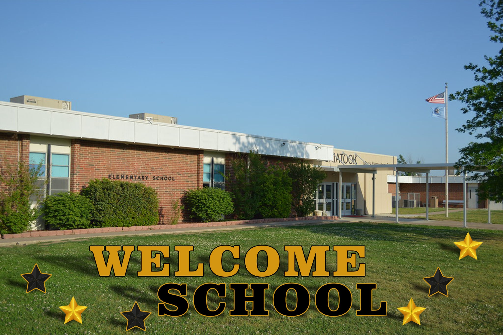 Welcome School Yard Sign